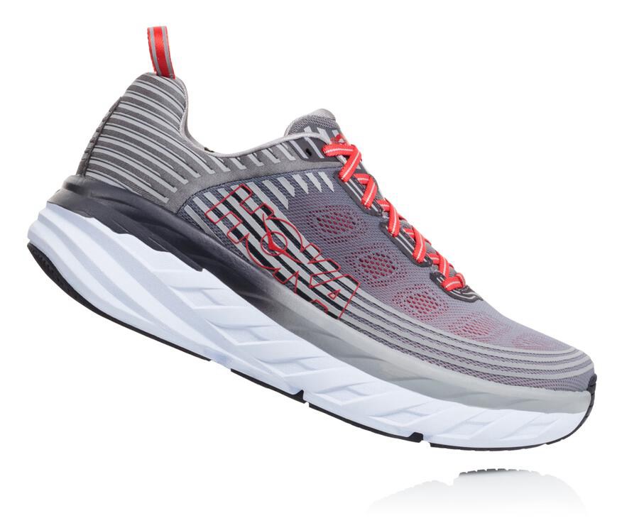 Zapatillas Running Hoka One One Hombre - Bondi 6 - Gris - NDA724815